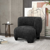 Sophisticated charcoal occasional chair, 81x81x71cm, offering comfort and style for any room in your home.