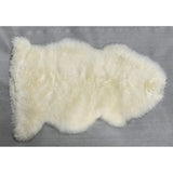 Ivory Kaikoura long wool sheepskin, 60x90cm, adds warmth and luxury to any space with its soft, high-quality material.