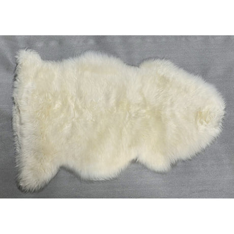 Ivory Kaikoura long wool sheepskin, 60x90cm, adds warmth and luxury to any space with its soft, high-quality material.