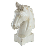 Elegant ceramic horse statue measuring 26.6 x 15.2 x 40.6 cm, perfect for decor enthusiasts and horse lovers.