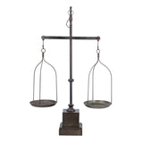 Vintage-inspired large iron scales, measuring 50.8 x 24.7 x 12.4 cm, blend style with practicality for any decor.