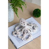 White Coral Look Octopus ornament in lifelike design, 28x24x13cm, ideal for coastal decor and sophisticated home accents.