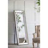 Vintage Glamour Mirror with intricate detailing, measuring 62cm x 8cm x 1.8m, adds elegance and old-world charm to interiors.