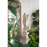 Elegant 95.5 cm angel statue with intricate wings, made from durable weather-resistant materials for outdoor decor.