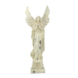 Serene angel ornament (18x25.5x68.5cm) crafted from weather-resistant materials, enhancing garden tranquility and beauty.