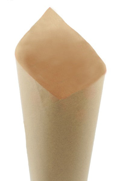 Waterproof Floral Euro Wrap Sheets - 100 Sheets - 65 Micron (Kraft / Kraft)