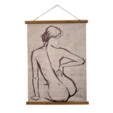 Vintage Print - Nude Silhouette 75 x 100cm (Set of 2)