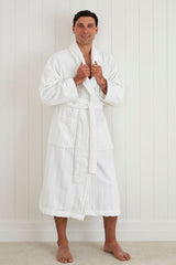 Bathrobe / Robe - Luxury Hotel White (O/S) - BAKSANA