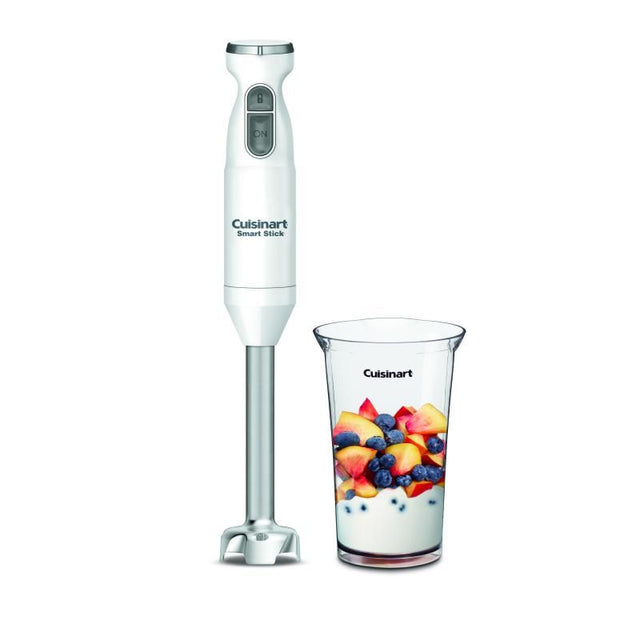 Cuisinart Smart Stick Hand Blender with 300-watt motor, two-speed control, and 8-inch stainless-steel shaft for versatile blending.