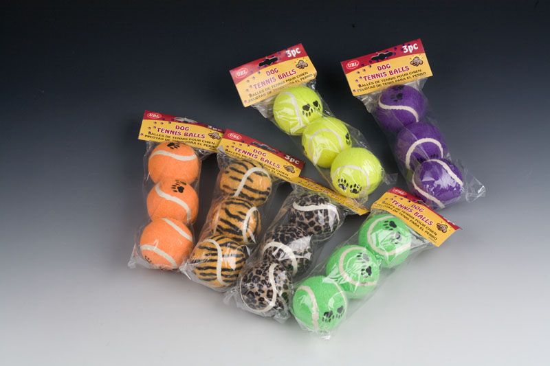 Pet Tennis Ball - Paw / Jungle (18pcs)