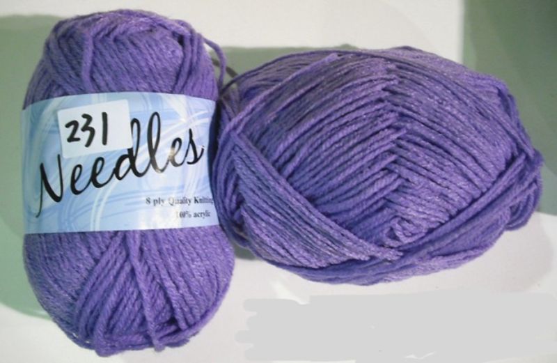 Yarn Acrylic - Light Purple 100g (Set Of 6)