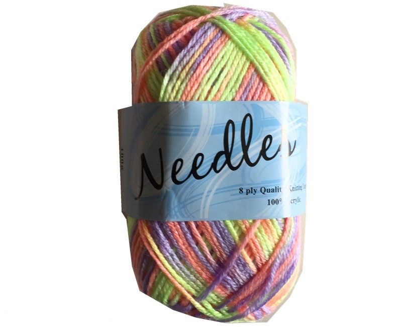 Yarn Acrylic - 2 Tone Multi 100g (Set Of 6)