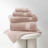 Plush Turkish bath mat in Shell color, 50 x 80cm, made from 100% OEKO-TEX® compact cotton for maximum absorbency.