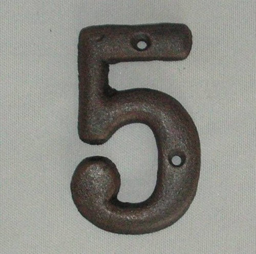 Letter Box Numbers - House Number - Number 5