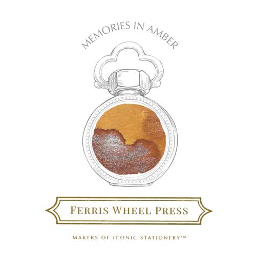 Sepia Shimmer Fountain Pen Ink Ferris Wheel Press Memories in Amber 38ml