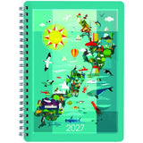 2027 Weekly Diary Collins Kiwi Vibe A63 Wirebound Set of 3