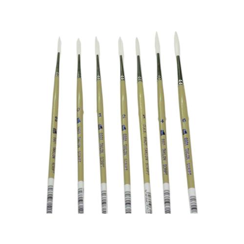 White Taklon Liner Paint Brush DAS S9901 Size 2