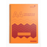 A4 Twin Wire Lined Notebook Silvine Polypropylene 160 Pages