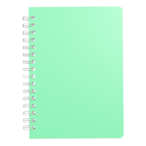 A6 Twin Wire Lined Notebook Silvine Polypropylene 160 Pages