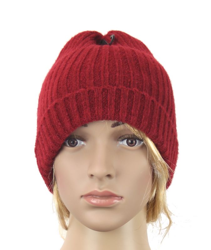Beanie - Soft Touch Stretch Wine (Set of 2)