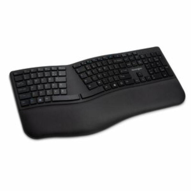 Kensington Pro Fit Ergo Wireless Keyboard-Black - Wireless Connectivity - Blueto