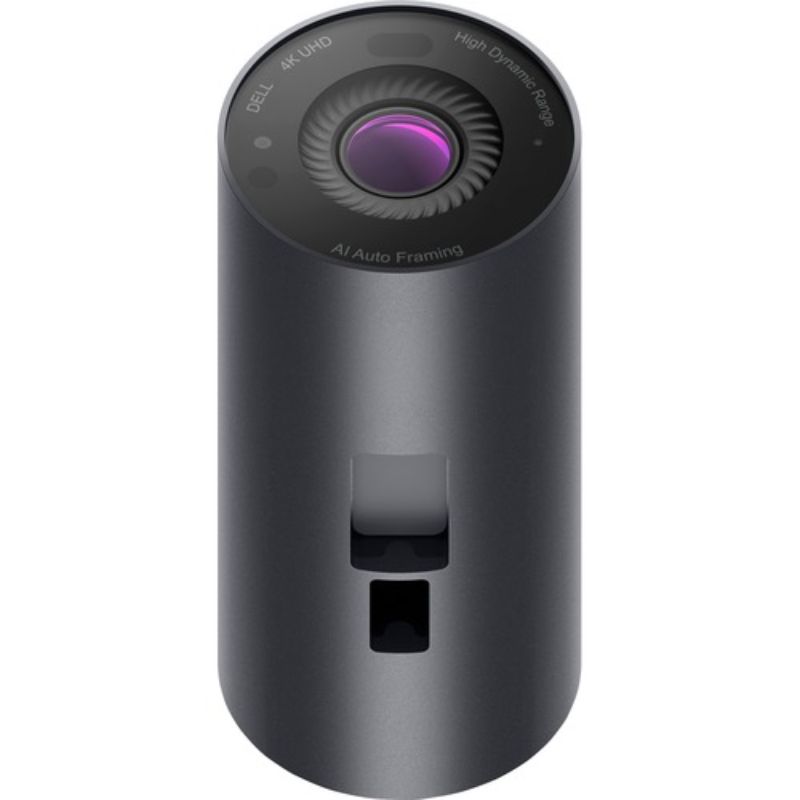 Dell UltraSharp WB7022 Webcam, 8.3MP, 60fps; features AI auto framing, HDR, and privacy shutter for secure, high-quality video.