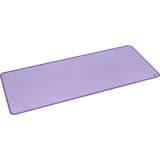 Logitech Studio Series Mouse Pad in lavender, 300mm x 700mm, features a soft surface, anti-slip base, and spill-resistant design.