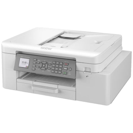 Brother MFC-J4340DWXL wireless inkjet printer with multifunction capabilities for print, copy, scan, and fax in a compact design.