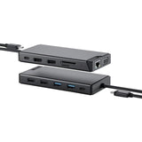 Alogic USB-C 12-in-1 Dual Display Mini Dock - MV2 - 3 Displays Supported - 1920