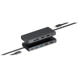 Alogic USB-C 12-in-1 Dual Display Mini Dock - MV2 - 3 Displays Supported - 1920
