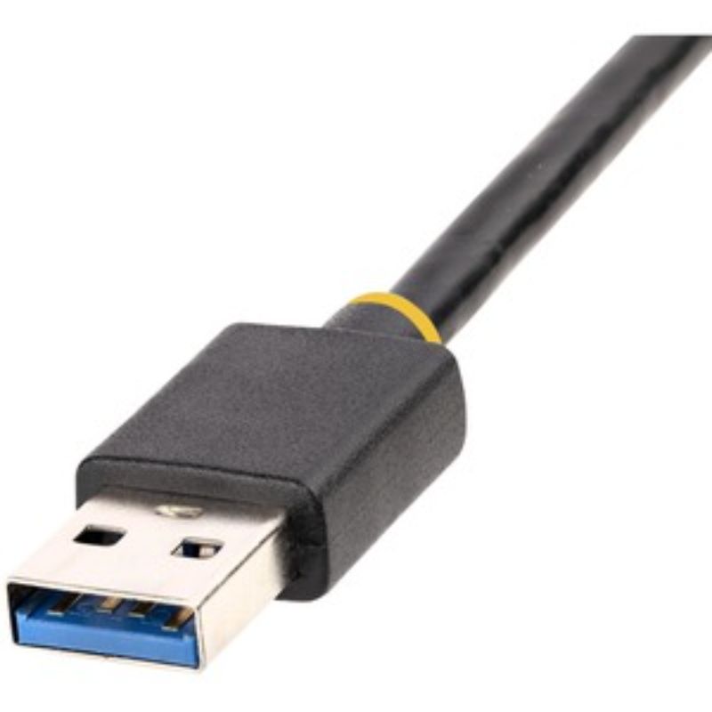 "StarTech.com USB 3.2 Gigabit Ethernet Card with RJ45 connector for high-speed network access and easy installation."