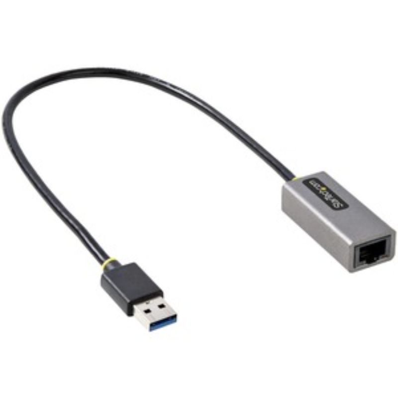 StarTech.com USB 3.2 Gigabit Ethernet Card, compact with RJ45, supports 10/100/1000 Mbps for enhanced network connectivity.