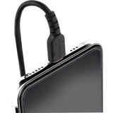 Compact and durable 50 cm Lightning to USB-C data transfer cable with aramid fiber reinforcement for reliable charging and syncing.