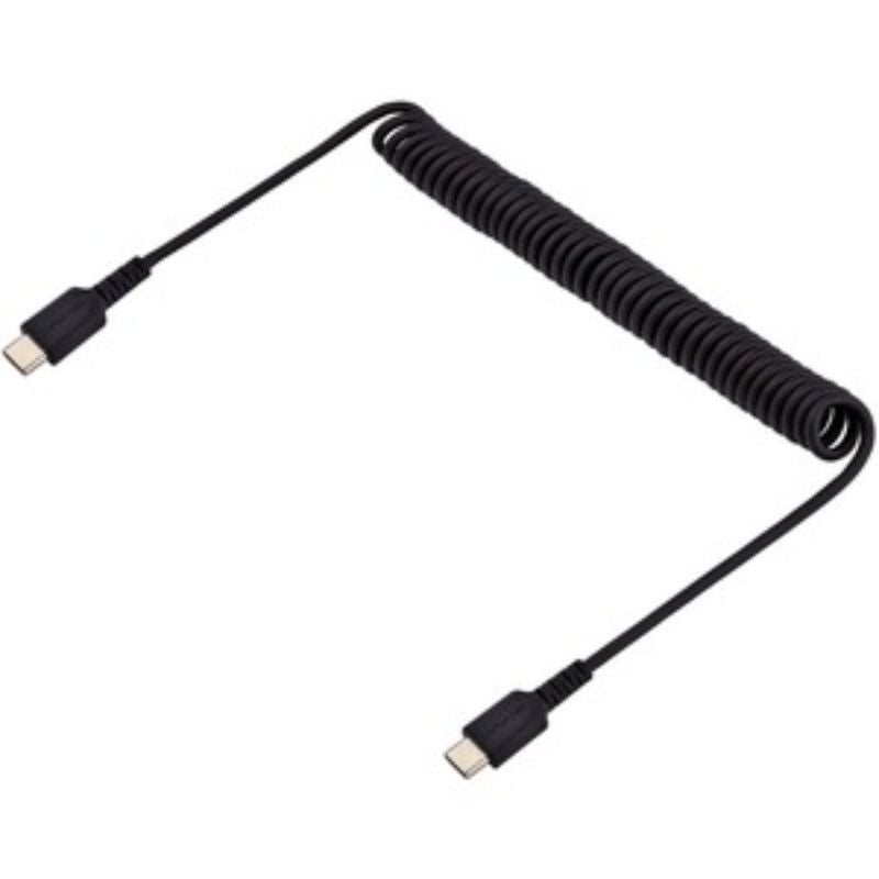 StarTech.com Rugged USB-C to USB-C Coiled Cable - 1 m USB-C Data Transfer Cable