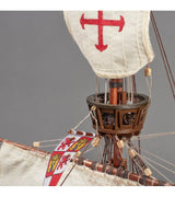 Detailed 1/65 scale model of the Santa Maria 1492, featuring intricate design and customizable painting options.