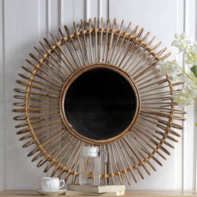 MIRROR - RATTAN (77cm)