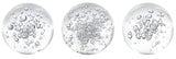 Ornament - BUBBLE SPHERES 8cm (SET of 3)