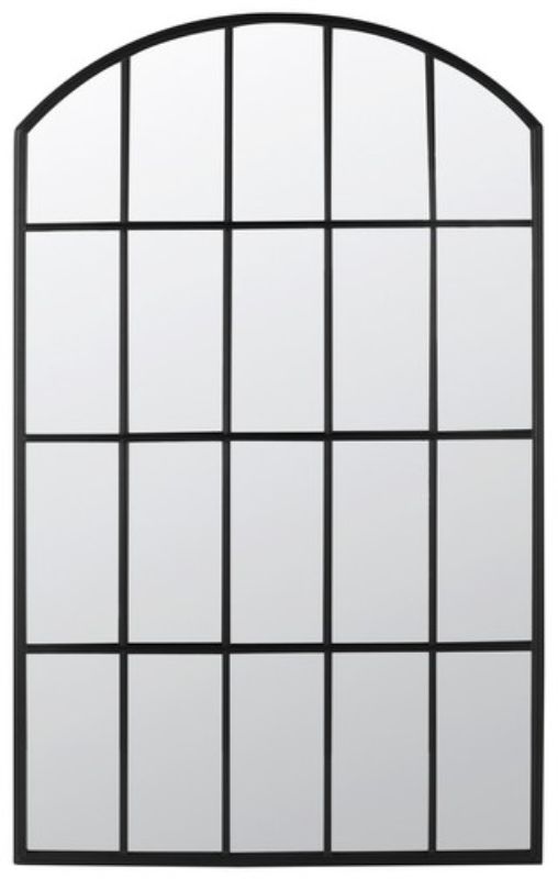 MIRROR - BORDEAUX OUTDOOR GARDEN MATT BLACK (168cm)