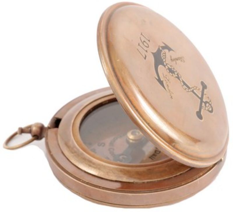 COMPASS - BRASS ANCHOR (7.5cm)
