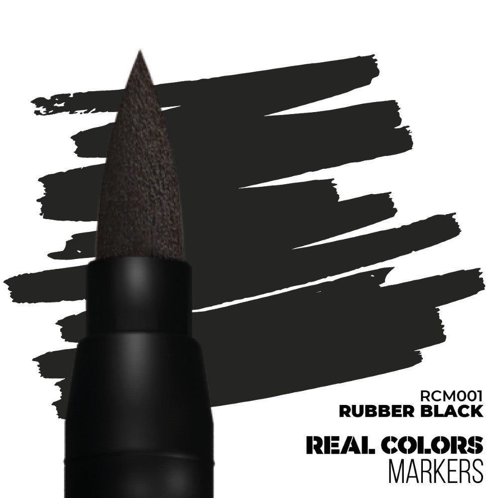 AK Interactive - RC Markers - Rubber Black