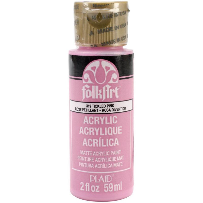 Folk Art Acrylic Paint 2oz/59ml  TICKLED PINK JA319