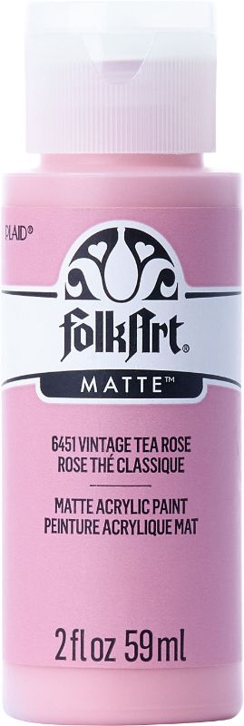 Folk Art Acrylic Paint 2oz/59ml  VINTAGE TEA ROSE 6451E