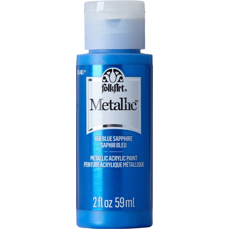 Folk Art Acrylic Metallic Paint 2oz/59mlBLUE SAPPHIRE K656