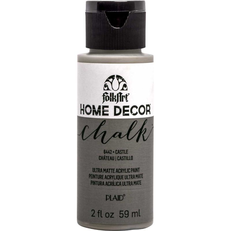 Folk Art CASTLE 6442 chalk acrylic paint in 2oz, ultra-matte finish for versatile home decor and crafting projects.