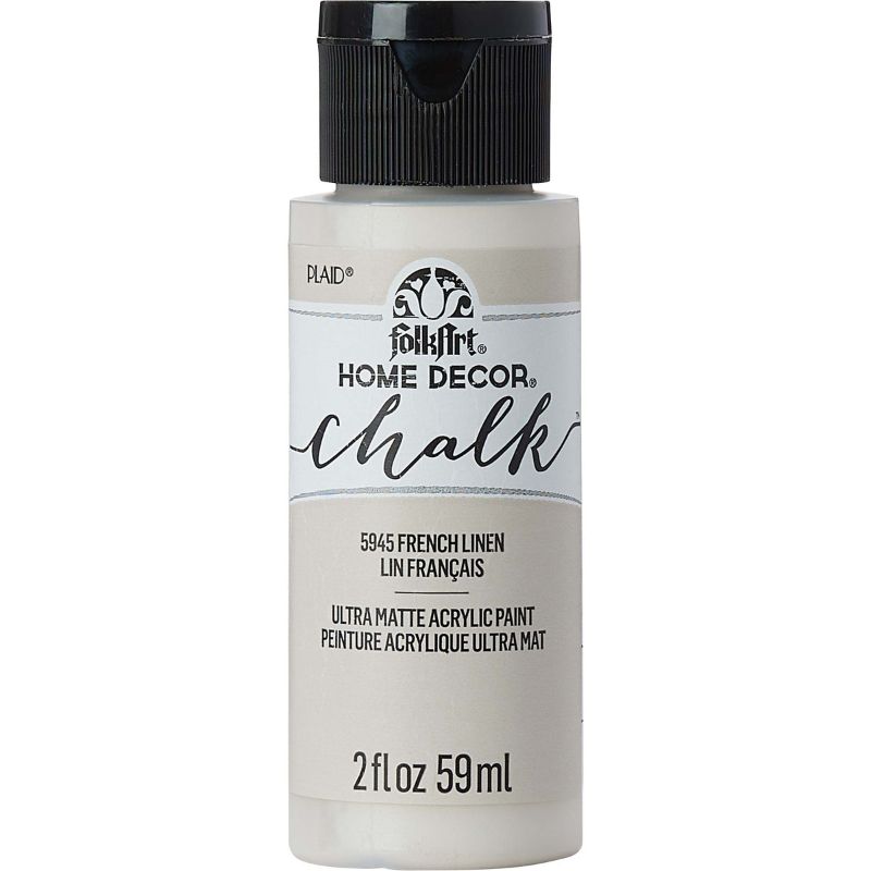 Folk Art Home Decor Chalk Acrylic Paint 2oz/59ml FRENCH LINEN 5945