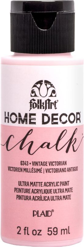 Vintage Victorian chalk acrylic paint in 2oz, ideal for creating ultra-matte finishes on various surfaces with rich color.