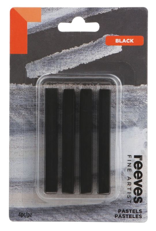 Reeves Fine Artist Pastels - Pack Of 4 BLACK