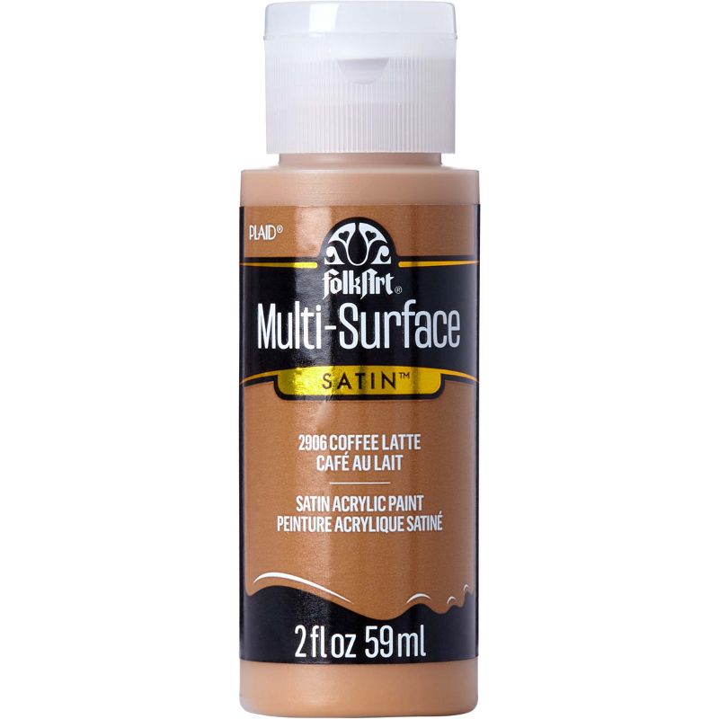 Folk Art Multi-surface Acrylic Paint 2oz/59ml COFFEE LATTE 2906