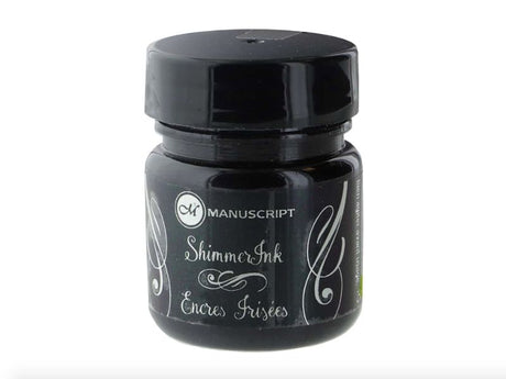 Manuscript Shimmer Ink 25ml in Silver Lights, perfect for adding a dazzling shimmer to writing and art projects.