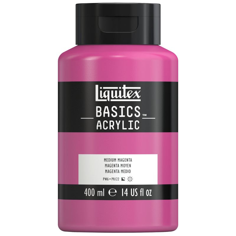 Liquitex Basics Acrylic Paint 400ml MEDIUM MAGENTA ROW